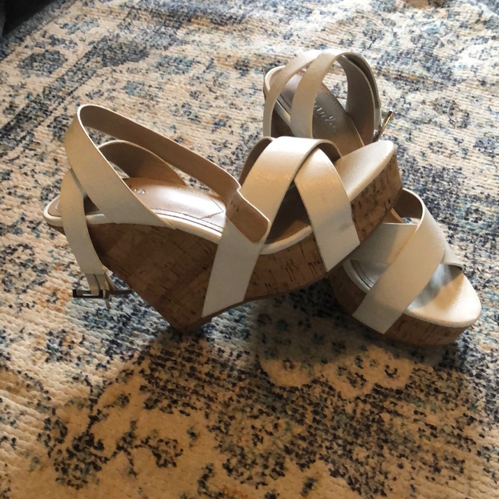 White Cork Wedges
